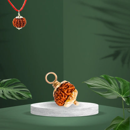 11 Mukhi Rudraksha | Kubersukh | 11 Face Rudraksha Silver Pendant